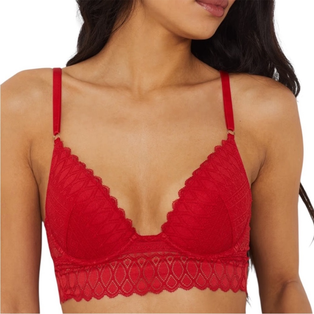 Etam no. 2 red lace push up bra 34C